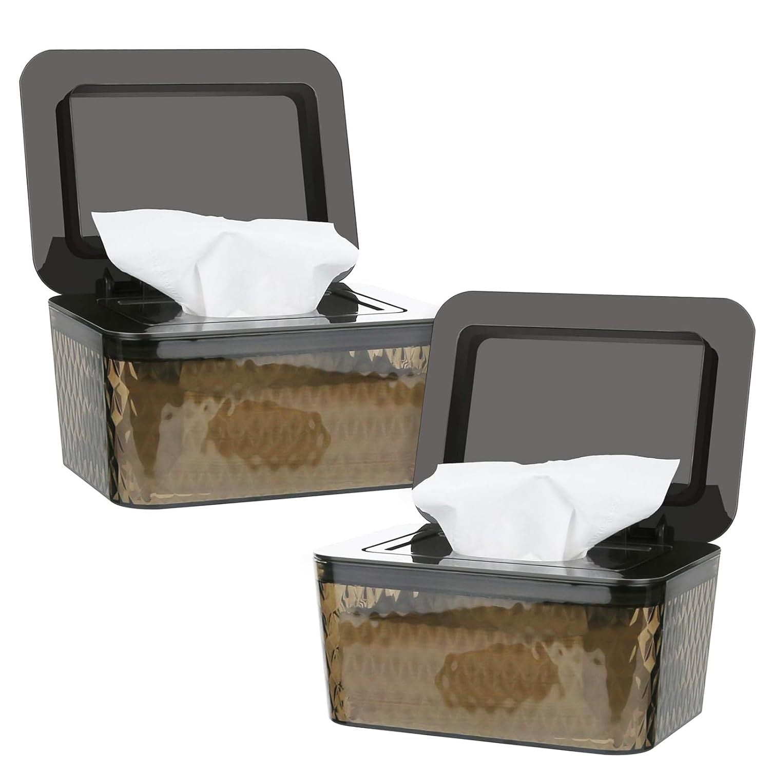 Wipes Dispenser, One - Handed Operation Wipe Holder for Baby & Adult, Seal - Designed Wipes Container for Bathroom Keep Diaper Wipes Fresh - DelightsDownSouth