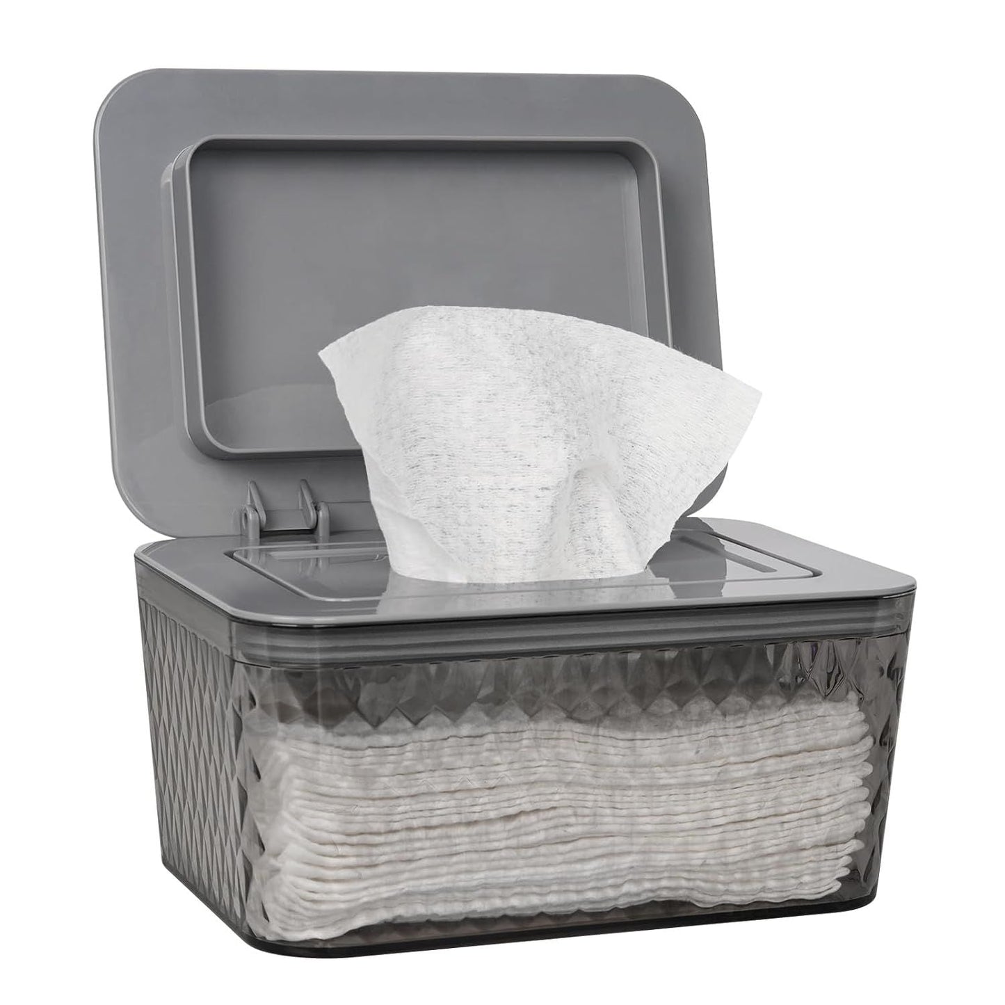 Wipes Dispenser, One - Handed Operation Wipe Holder for Baby & Adult, Seal - Designed Wipes Container for Bathroom Keep Diaper Wipes Fresh - DelightsDownSouth