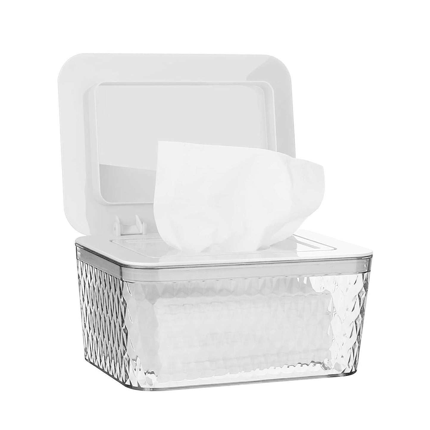 Wipes Dispenser, One - Handed Operation Wipe Holder for Baby & Adult, Seal - Designed Wipes Container for Bathroom Keep Diaper Wipes Fresh - DelightsDownSouth