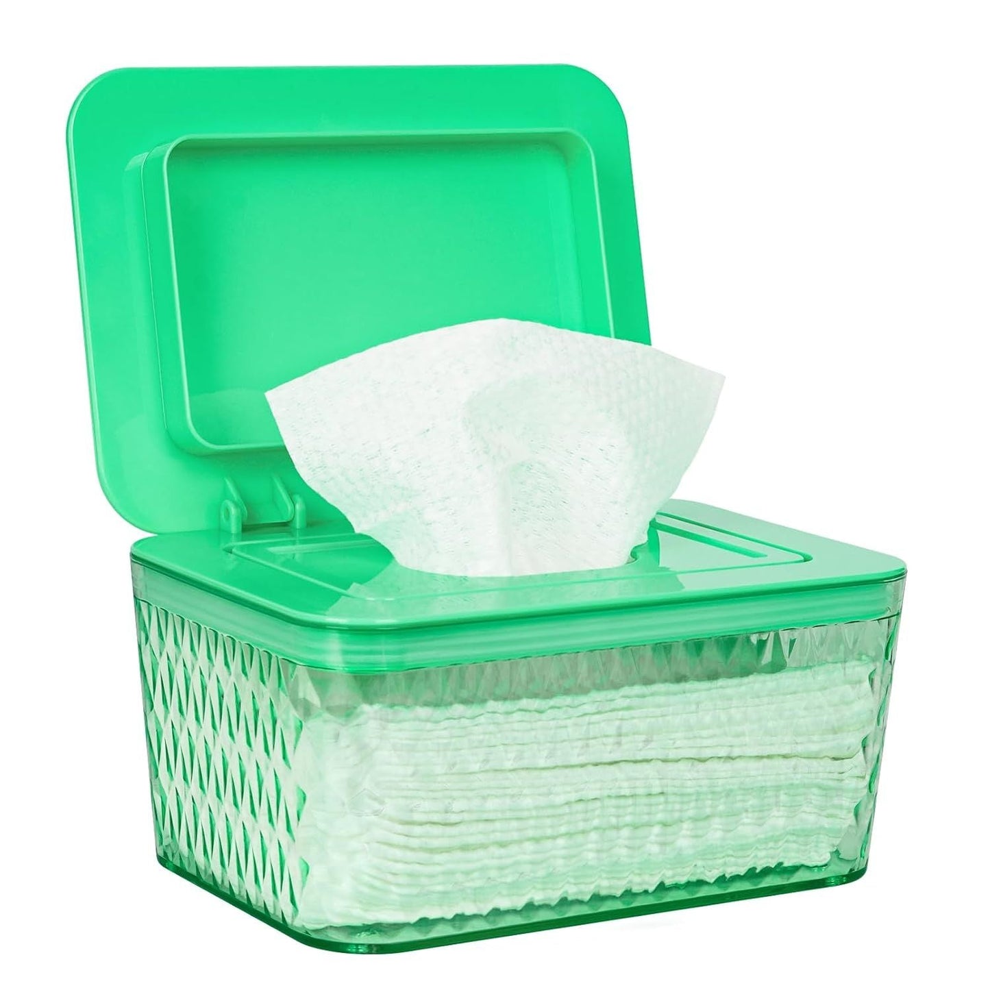 Wipes Dispenser, One - Handed Operation Wipe Holder for Baby & Adult, Seal - Designed Wipes Container for Bathroom Keep Diaper Wipes Fresh - DelightsDownSouth