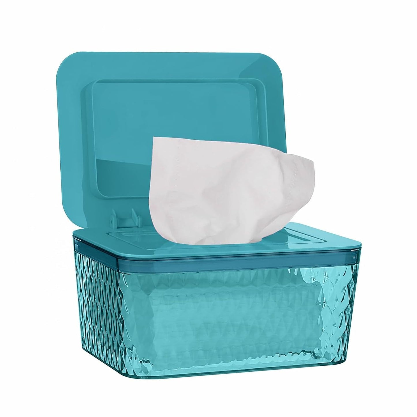 Wipes Dispenser, One - Handed Operation Wipe Holder for Baby & Adult, Seal - Designed Wipes Container for Bathroom Keep Diaper Wipes Fresh - DelightsDownSouth