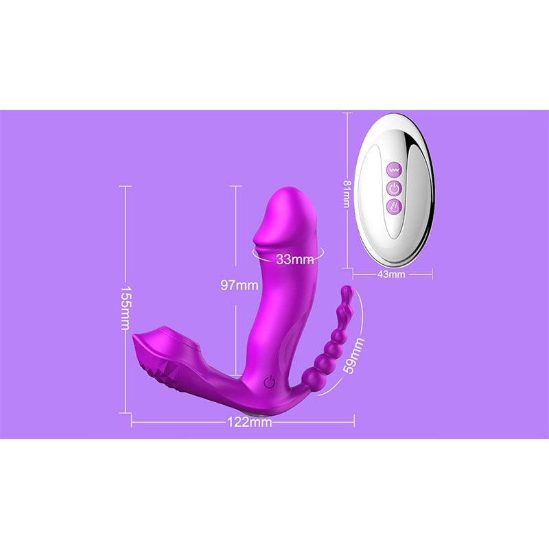 Wonderful 3 in 1 G spot Clit Stimulating Vibrator & 14 Speeds - DelightsDownSouth