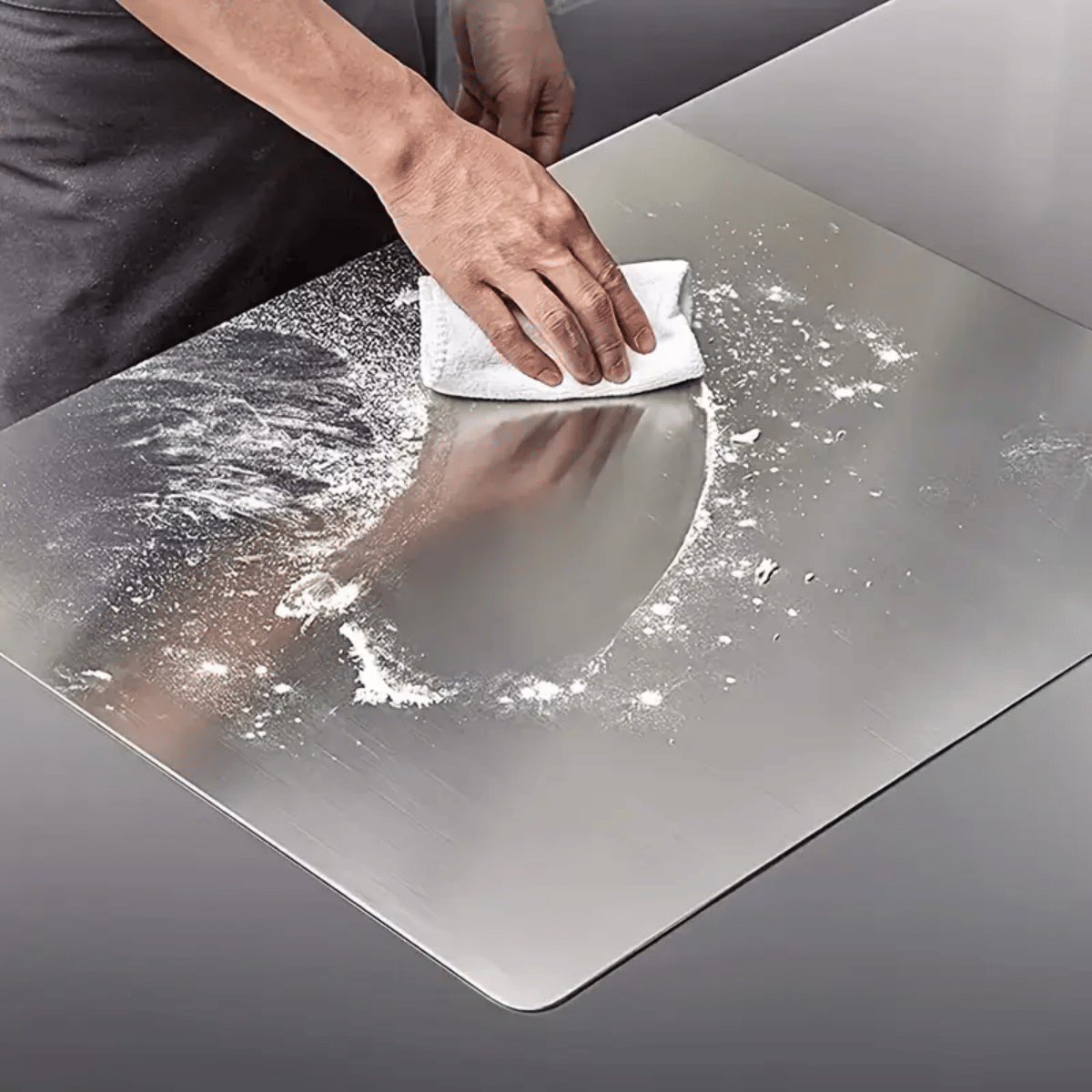 XXL cooked meat baking tray, double - sided cutting board, stainless steel rolling plate, breakfast tray, suitable for fruits, vegetables, meats, Father's Day gift Chopping Kitchen Knives - DelightsDownSouth